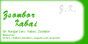 zsombor kabai business card
